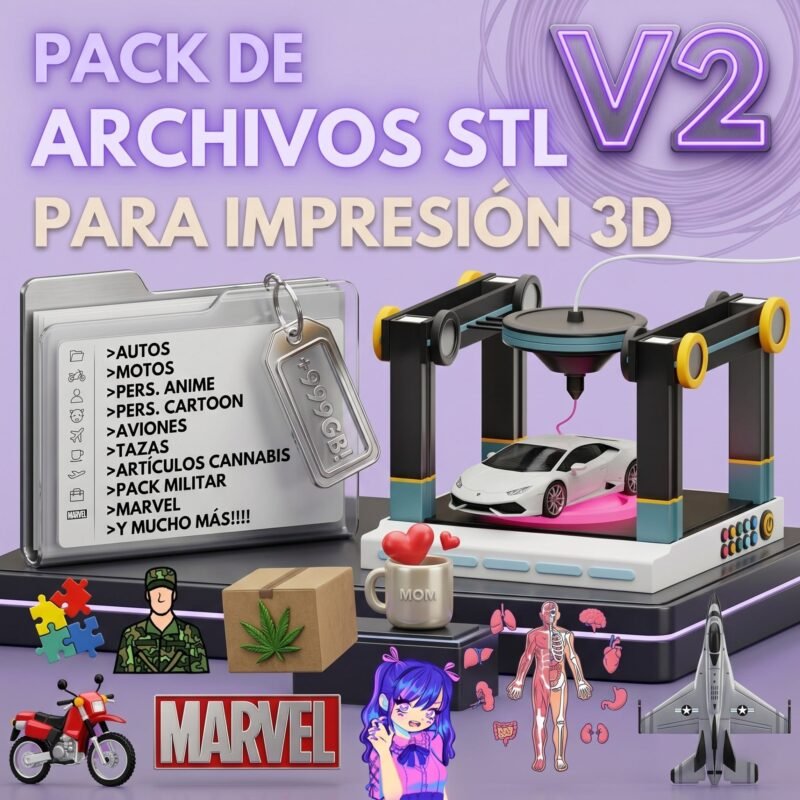 N38: Mega pack de archivos STL VOLUMEN 2