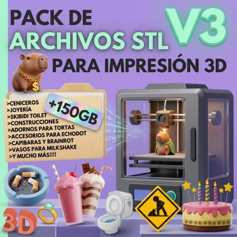 N38: Mega pack de archivos STL VOLUMEN 3