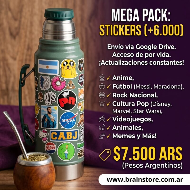 N43: Mega pack de 6.000+ stickers y calcomanías imprimibles