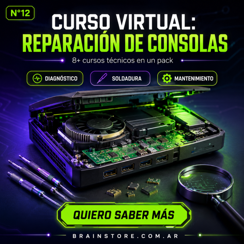 N12: 8+ Cursos de reparación de consolas (25GB+)