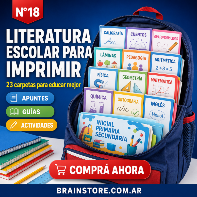 N18: Pack escolar: 23 carpetas para primaria y secundaria