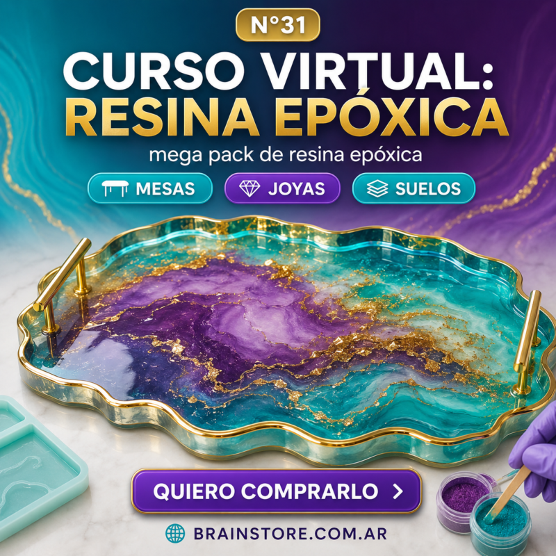 N31: Mega pack de resina epóxica: Cursos en video y PDF