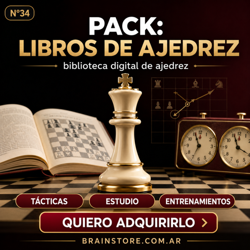N34: Pack de 100+ libros y recursos sobre ajedrez