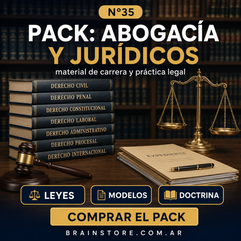 N35: Gran nube de abogacía: Carrera completa y libros (Argentina)