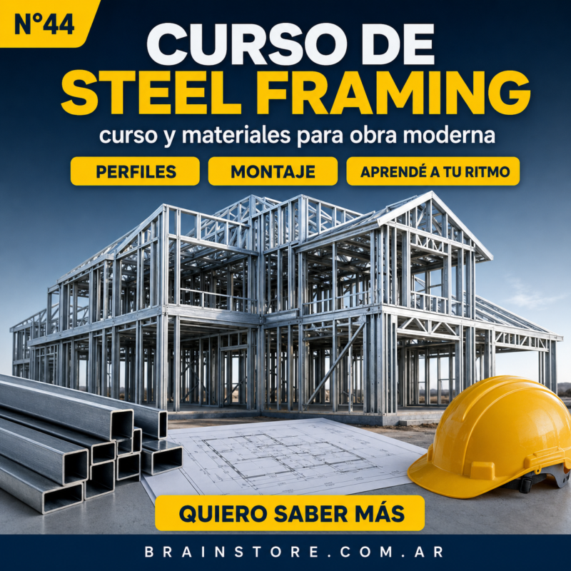 N44: Curso de Steel Framing: Materiales en video y PDF
