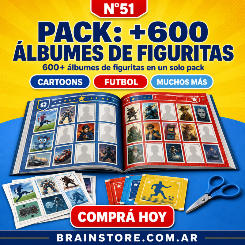 N51: Mega pack de 600+ álbumes de figuritas para imprimir