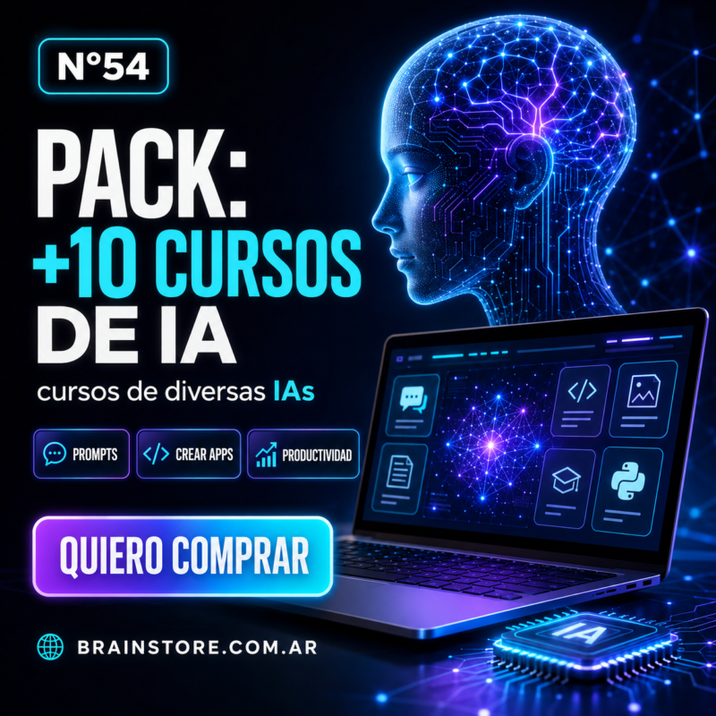 N54: Pack de cursos de inteligencia artificial (40GB+)