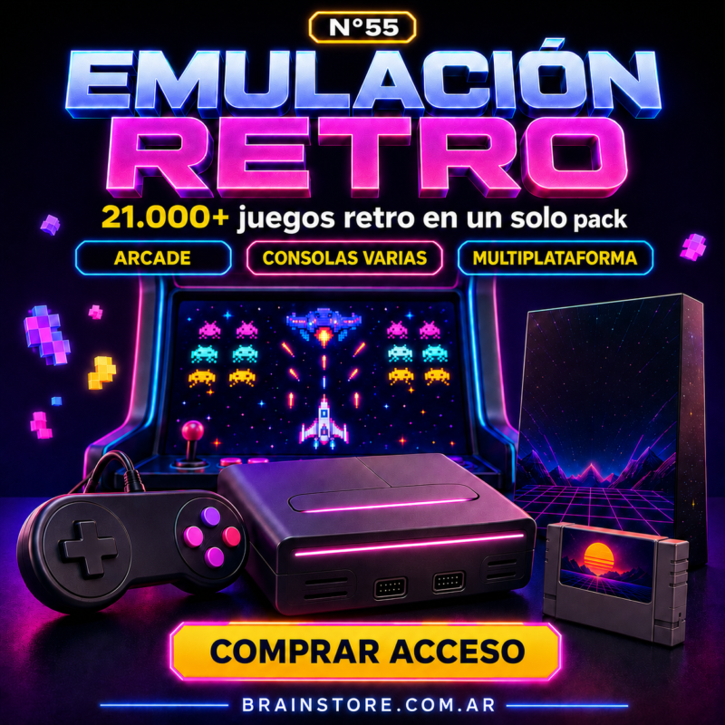 N55: Pack emulación retro: 21.000+ juegos (150GB)