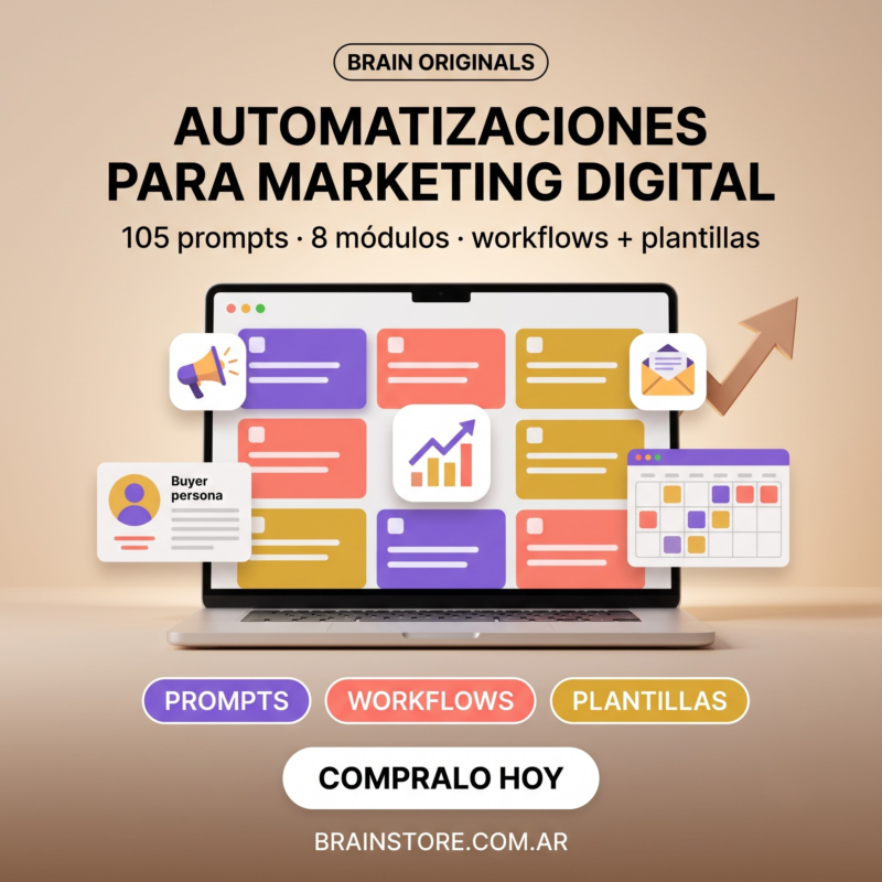 PACK Marketing Digital (+105 Prompts VIP para IAs)