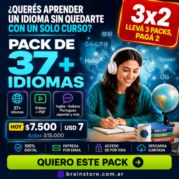 N2: Pack de libros y cursos de 37+ idiomas (Videos y PDF)