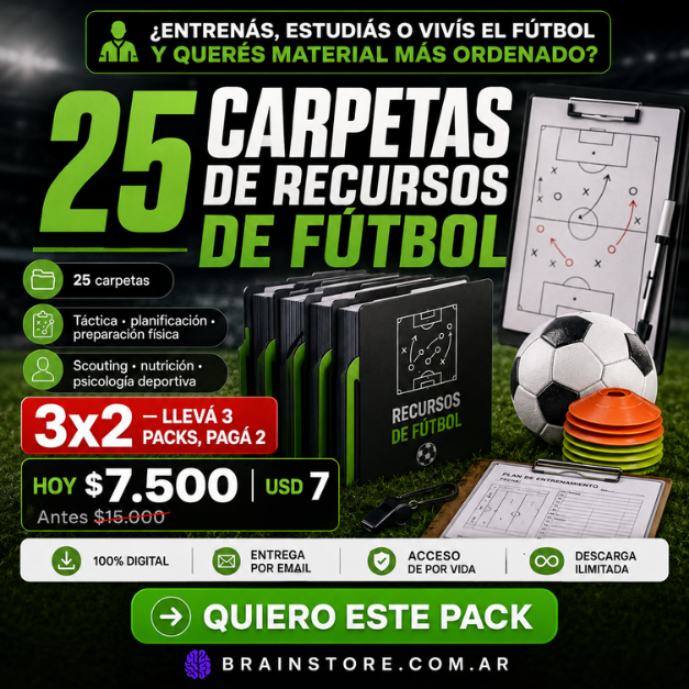 N13: Todo sobre el fútbol: 25 carpetas con recursos y PDF