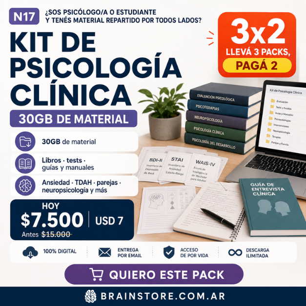N17: Kit de psicología clínica: 30GB de libros y tests