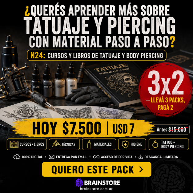 N24: Cursos y libros de tatuaje y body piercing