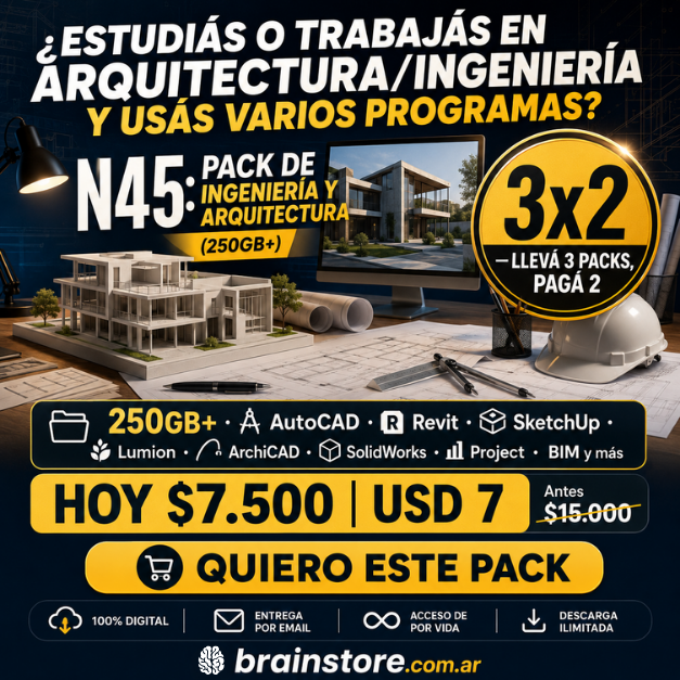 N45: Pack de ingeniería y arquitectura (250GB+)