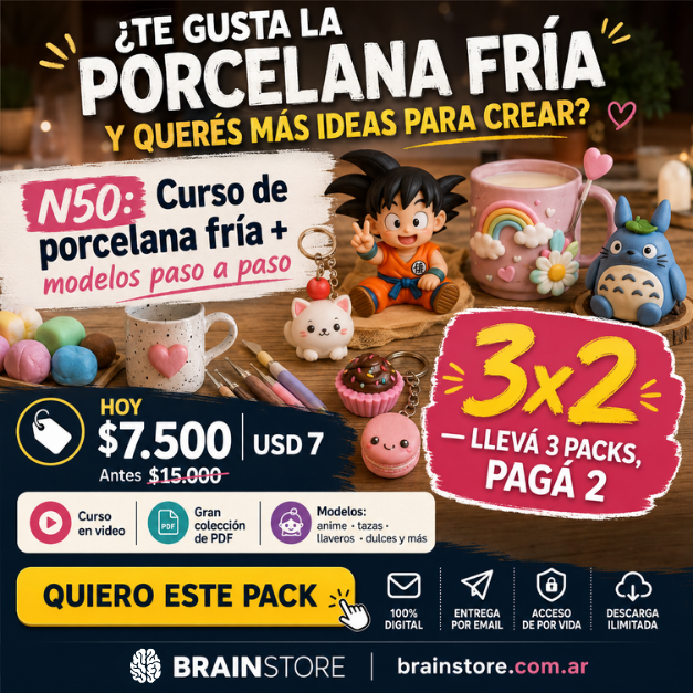 N50: Curso de porcelana fría y modelos paso a paso