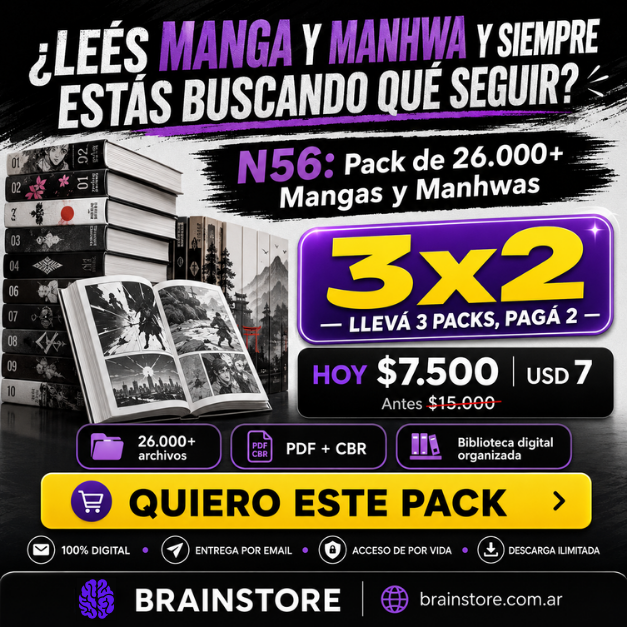 N56: Pack de 26.000+ Mangas y Manhwas en PDF y CBR