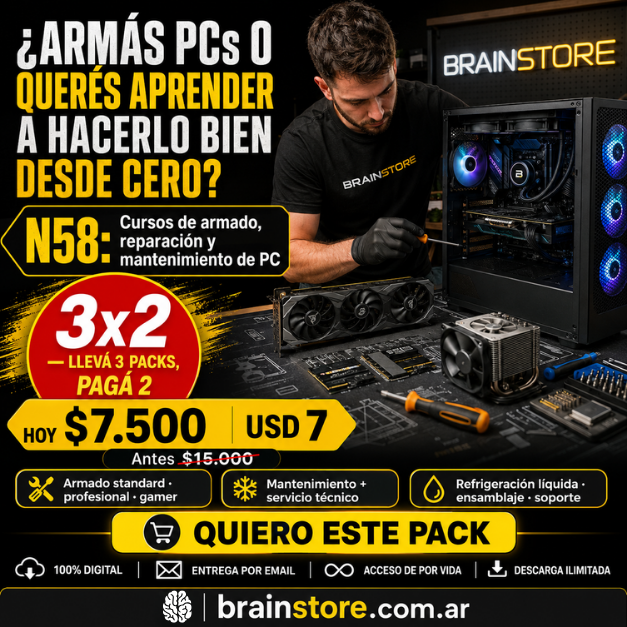 N58: Cursos de armado, reparación y mantenimiento de PC