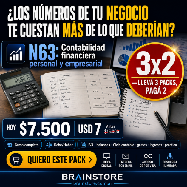 N63: Contabilidad financiera personal y empresarial