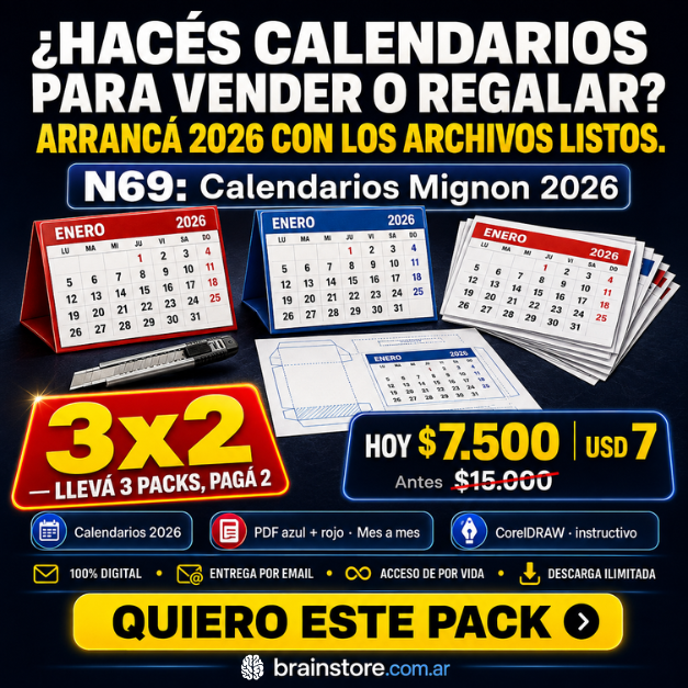 N69: Calendarios Mignon 2026 (Varios colores)