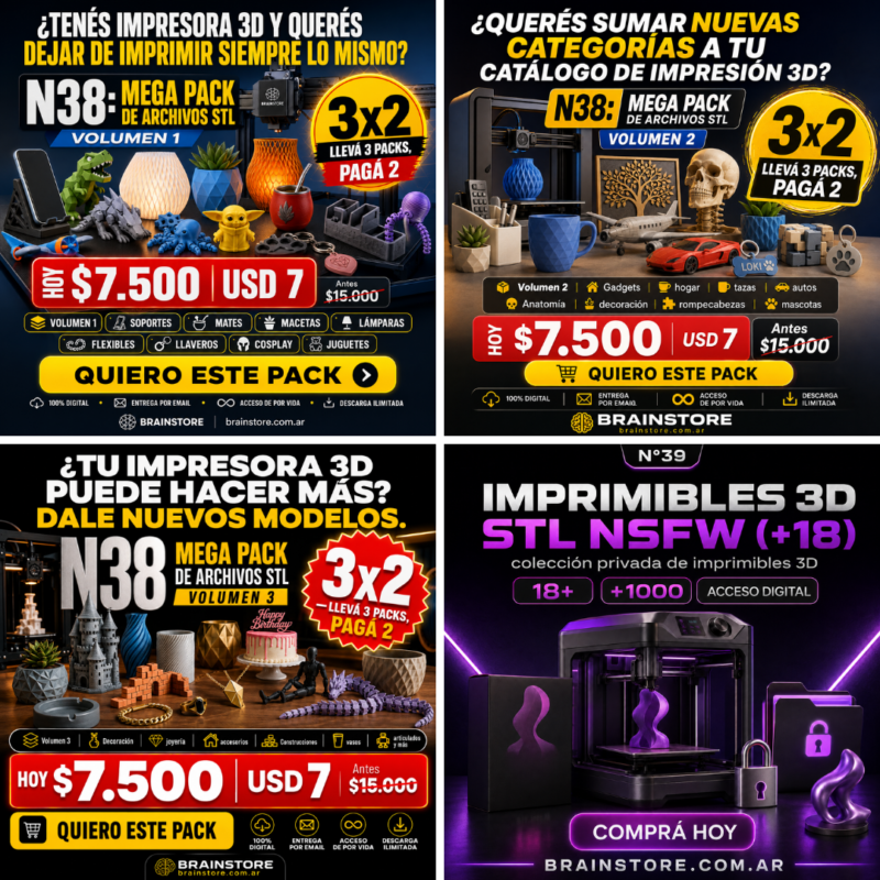 Pase Total: Imprimibles 3D