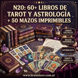 60+ Libros de tarot y astrología + 50 mazos imprimibles