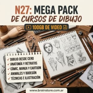 Mega pack de cursos de dibujo (100GB de video)
