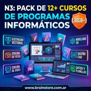 Pack de 12+ cursos de programas informáticos (30GB+)