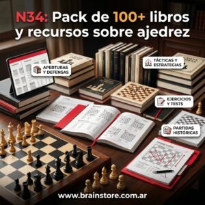 Pack de 100+ libros y recursos sobre ajedrez