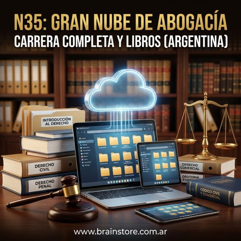 N35: Gran nube de abogacía: Carrera completa y libros (Argentina)