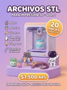 Mega pack de archivos STL VOLUMEN 1