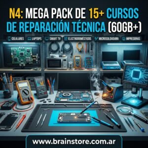 Mega pack de 15+ cursos de reparación técnica (60GB+)