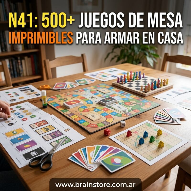 N41: 500+ Juegos de mesa imprimibles para armar en casa