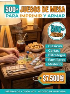 500+ Juegos de mesa imprimibles para armar en casa