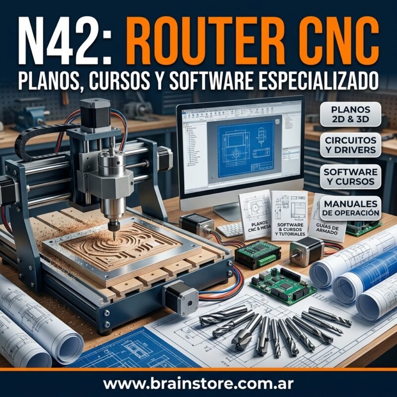 N42: Router CNC: Planos, cursos y software especializado