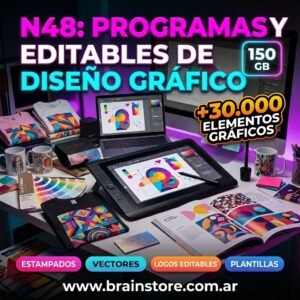Programas y editables de diseño gráfico (150GB)