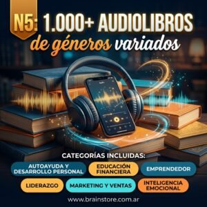 1.000+ Audiolibros de géneros variados