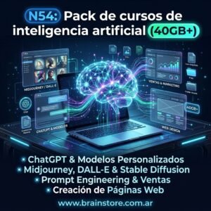 Pack de cursos de inteligencia artificial (40GB+)