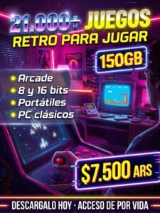 Pack emulación retro: 21.000+ juegos (150GB)