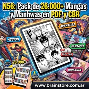 Pack de 26.000+ Mangas y Manhwas en PDF y CBR