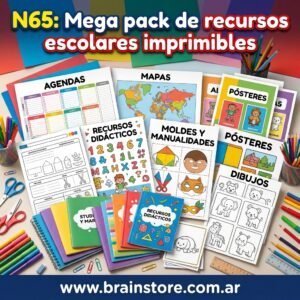 Mega pack de recursos escolares imprimibles