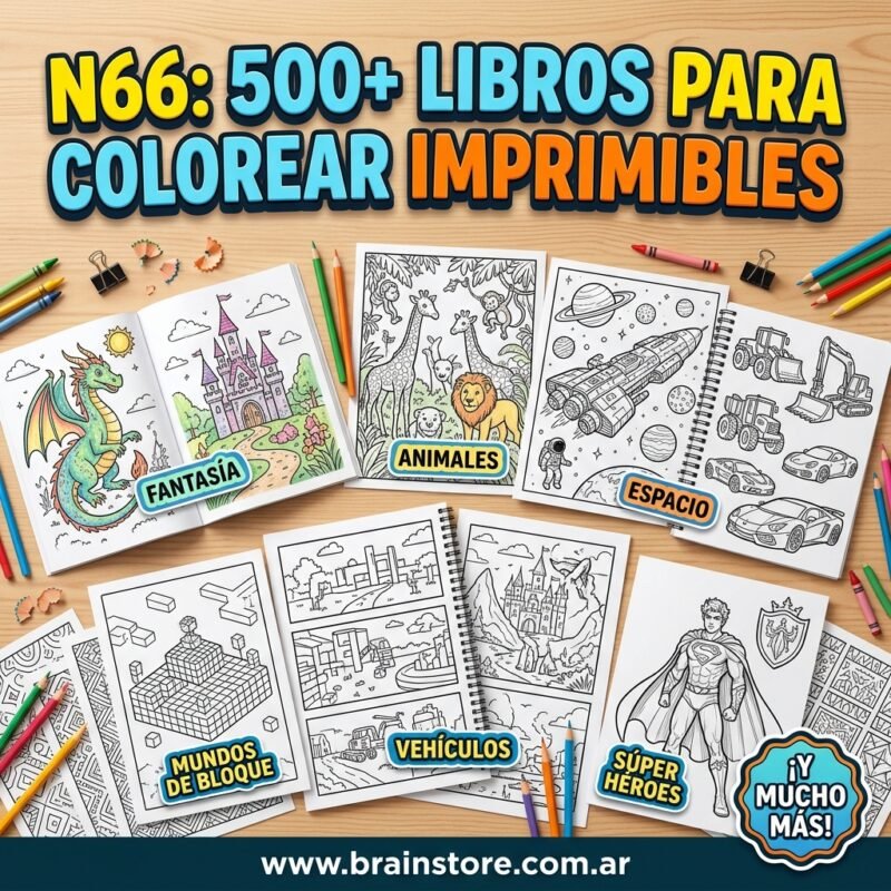 N66: 500+ Libros para colorear imprimibles