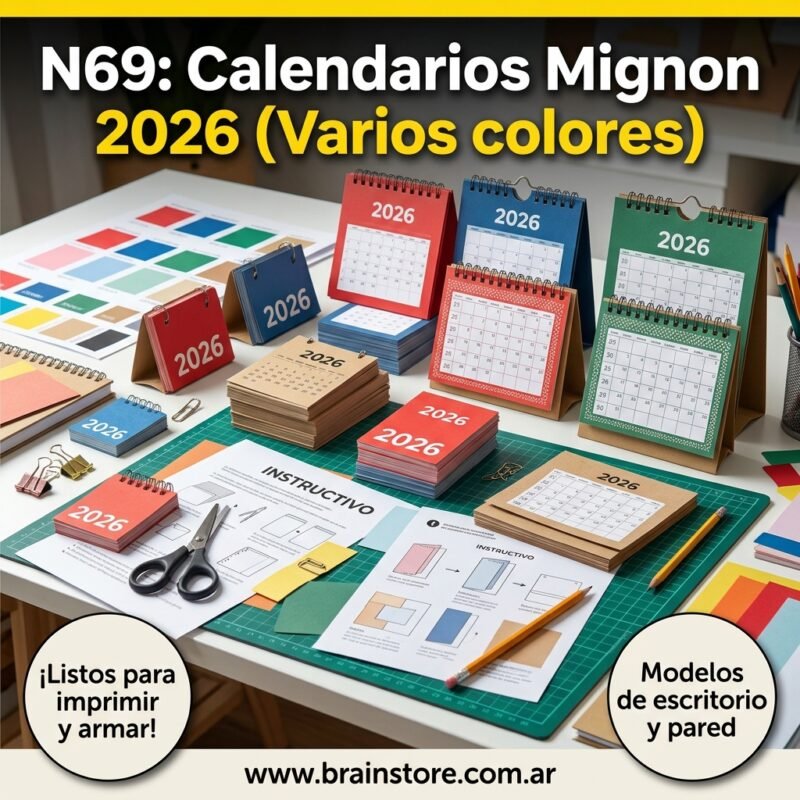 N69: Calendarios Mignon 2026 (Varios colores)