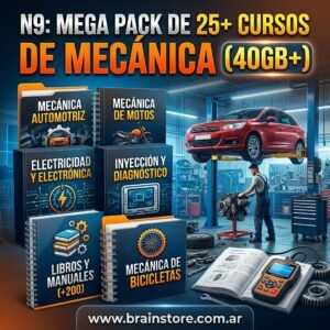 Mega pack de 25+ cursos de mecánica (40GB+)